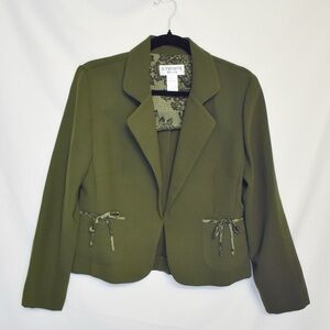 Vintage Dark Green Women's Blazer